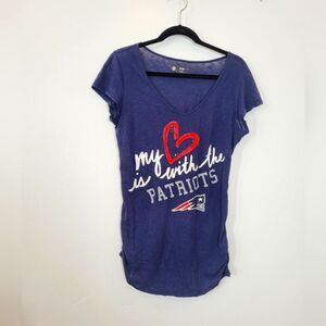 NFL Patriots Jersey Shirt Women's Maternity Football Size Small